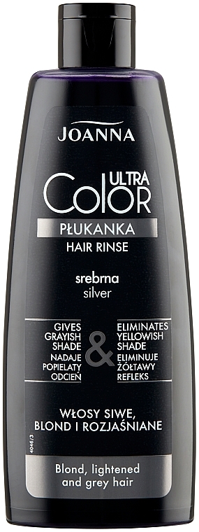 Ополаскиватель для осветлённых и седых волос-серебряный - Joanna Ultra Color System — фото N3