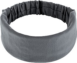 Повязка на голову, трикотаж прямая, серая "Knit Classic" - MAKEUP Hair Accessories — фото N1