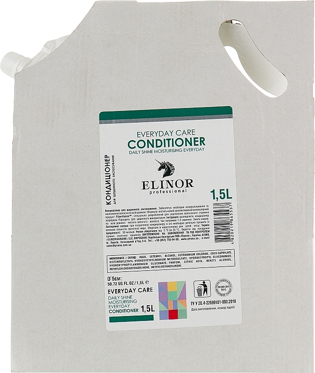 УЦЕНКА Кондиционер для ежедневного применения - Elinor Daily Shine Moisturising Everyday Conditioner * — фото N5