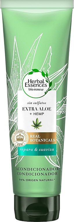 Кондиціонер для пошкодженого волосся - Conditioner Botanicals Aloe & Hemp Herbal Aloe Vera — фото N1