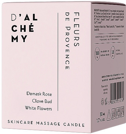 Массажная свеча для тела "Прованские цветы" - D'Alchemy Fleurs De Provence Skincare Massage Candle — фото N2