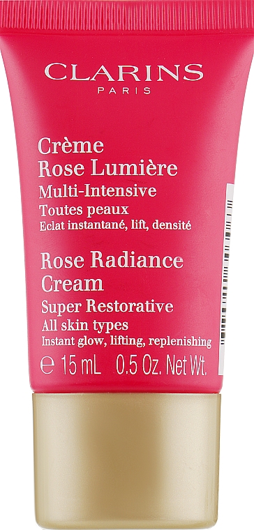 Восстанавливающий дневной крем от морщин - Clarins Super Restorative Rose Radiance Cream (мини) — фото N1