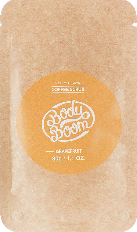 Кавовий скраб, грейпфрутовий - Body Boom Coffee Scrub Grapefruit — фото N1