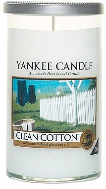 Ароматическая свеча в стакане "Чистый хлопок" - Yankee Candle Clean Cotton — фото N2