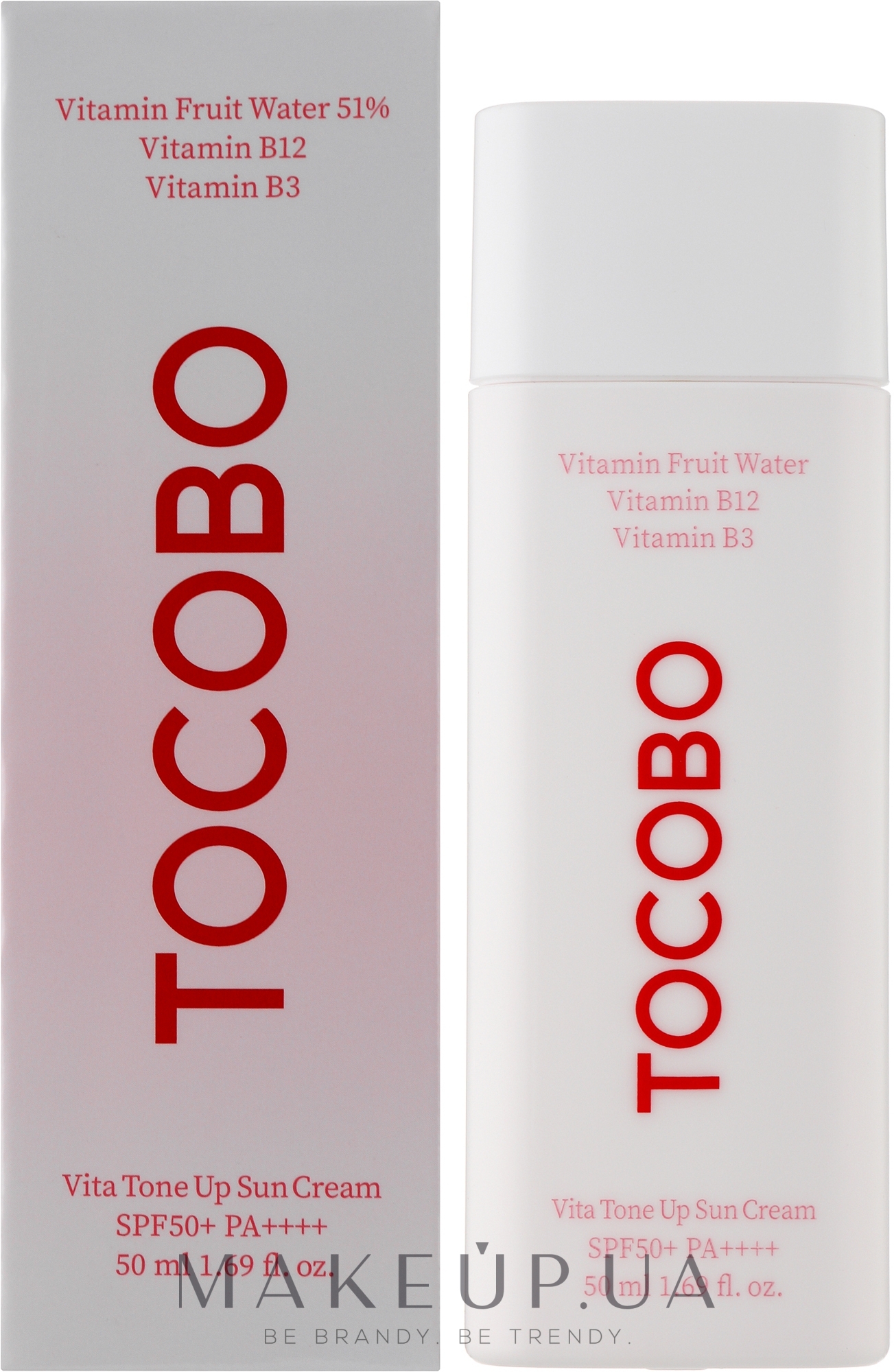 Тонирующий солнцезащитный крем - Tocobo Vita Tone Up Sun Cream SPF50+ PA++++ — фото 50ml