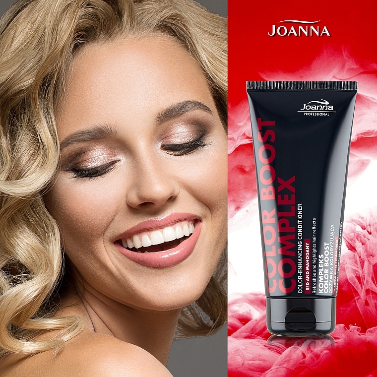 Кондиціонер-маска для волосся, червоний - Joanna Professional Color Boost Complex Red And Mahagany Color-Enhancing Conditioner — фото N4
