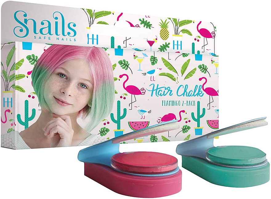 Детские мелки для волос - Snails Hair Chalk Flamingo — фото N1