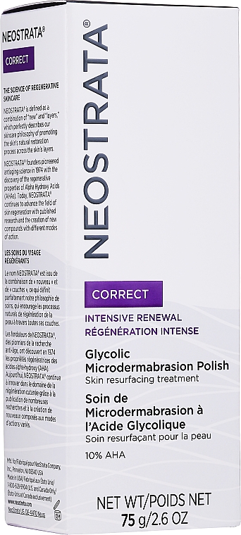 Разглаживающий пилинг для лица - Neostrata Correct Glycolic Microdermabrasion Polish — фото N1