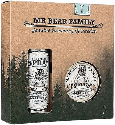 Набір - Mr. Bear Family Hair Kit (h/glay/100ml+spray/200ml) — фото N1
