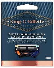 Сменные кассеты для бритья и контуринга - Gillette King C. — фото N1