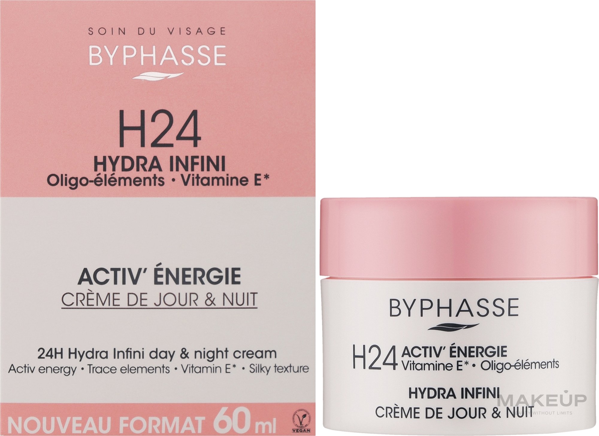 Дневной и ночной крем увлажняющий - Byphasse 24h Hydra Infini Day & Night Cream — фото 60ml