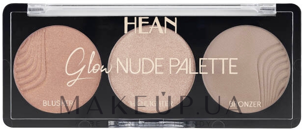 Контурна палетка для макіяжу обличчя - Hean Glow Nude Palette SunGlow — фото 8g