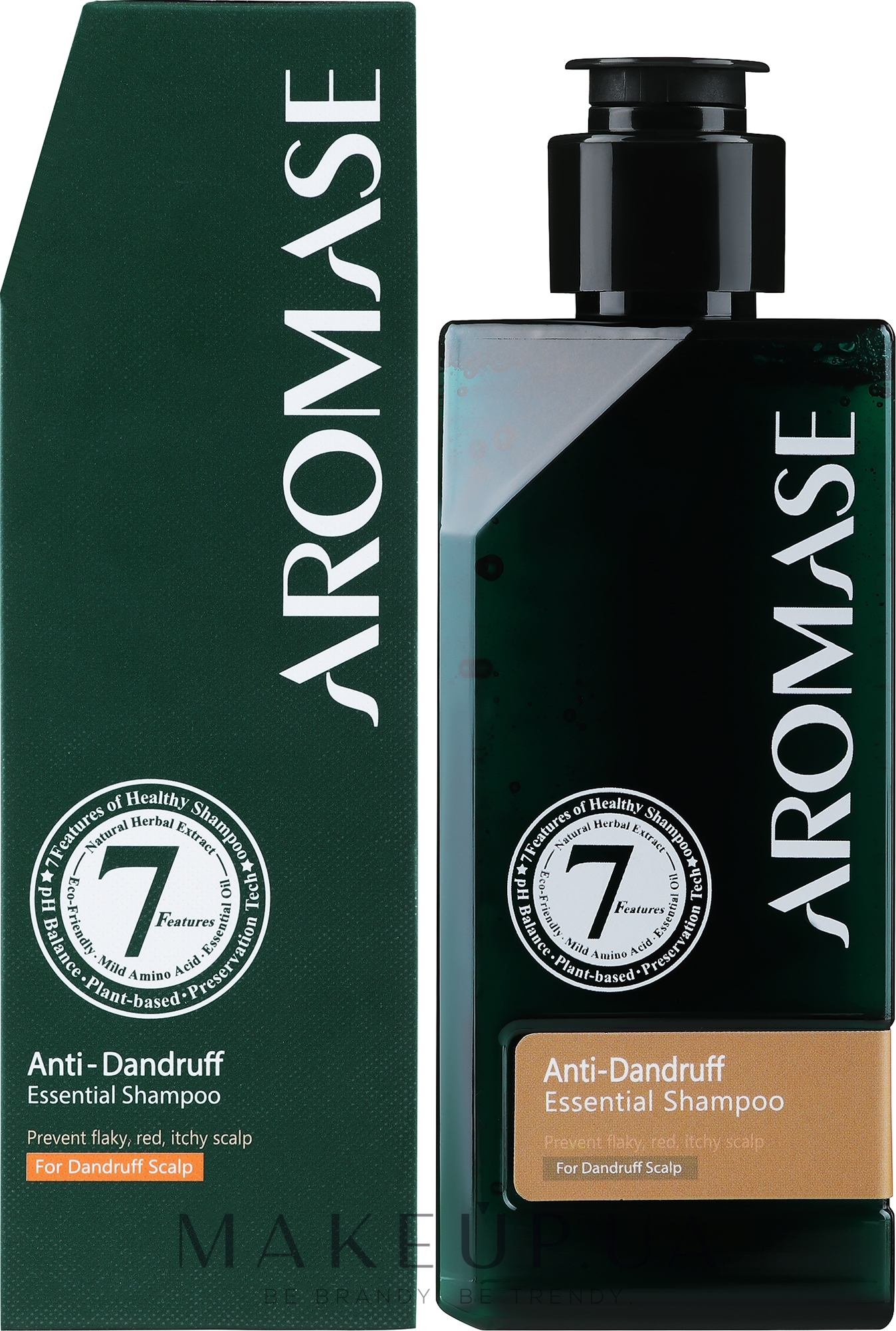Шампунь против перхоти для всех типов волос с эфирным маслом - Aromase Anti-Itchy And Dermatitis Essential Shampoo — фото 90ml
