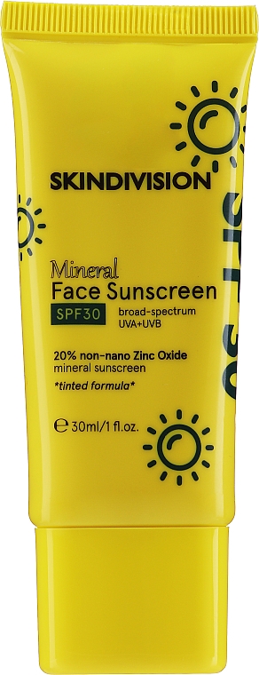 Солнцезащитный крем для лица - SkinDivision Face Sunscreen SPF30 — фото N2
