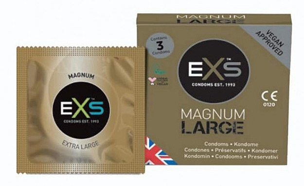 Презервативы большие XL, 3 шт. - EXS Condoms Magnum Large — фото N1