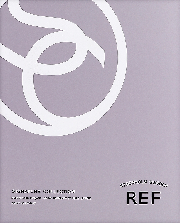 Набір "Для блиску волосся" - REF Intro Box Signature Collection (serum/125ml + spray/175ml + elixir/80ml) — фото N1