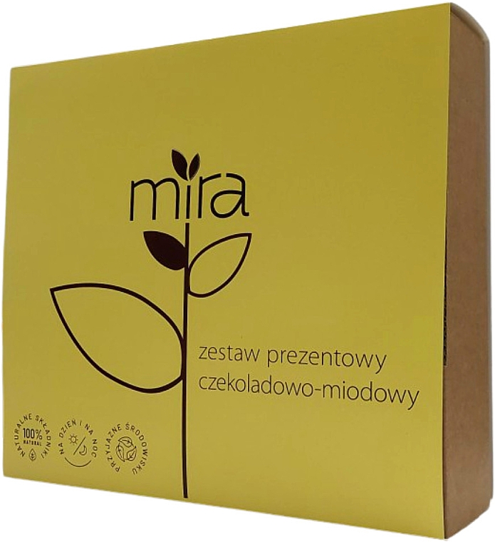 Набір «Шоколадно-медовий» - Mira (oil/60ml + b/soap/400g + lipstick/3g) — фото N1