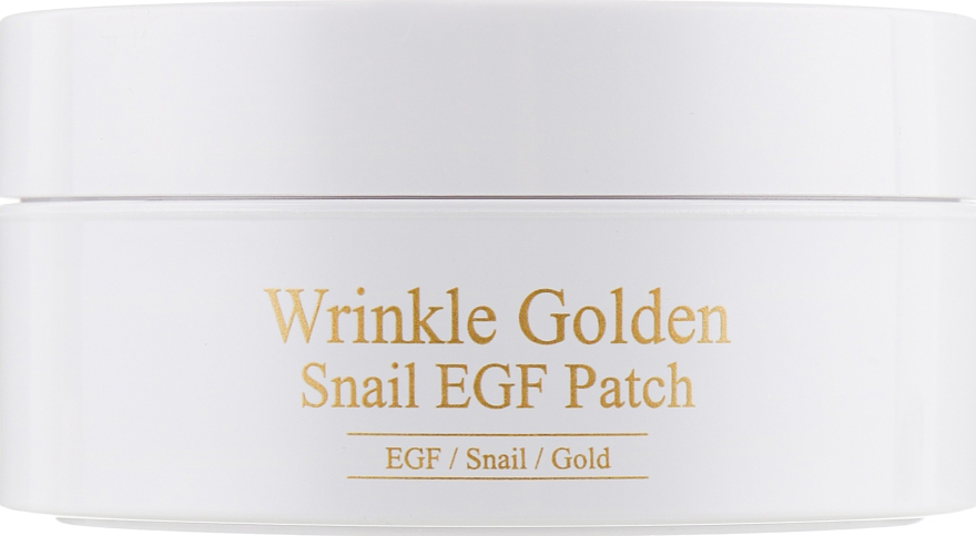 Гідрогелеві патчі під очі з золотом і муцином - The Skin House Wrinkle Golden Snail EGF Patch — фото N2