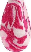 Парфумерія, косметика Спонж для макіяжу "Beauty Blender", мармуровий, 7 см, біло-рожевий - Beauty LUXURY
