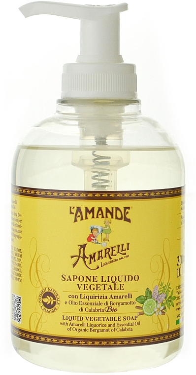 Жидкое парфюмированное мыло Калабрия с лакрицей и бергамотом - L'Amande Marseille Calabria Liquid Soap Scented  — фото N1