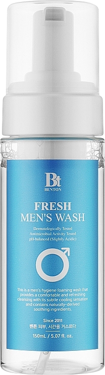 Пенка для мужской интимной гигиены - Benton Fresh Men's Wash — фото N1