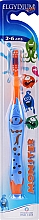 Духи, Парфюмерия, косметика Зубная щетка для детей 2-6 лет, оранжевая - Elgydium Kids Monster Toothbrush