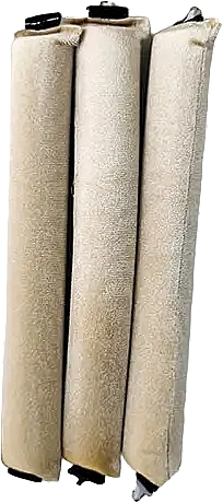 Набор бархатных бигуди, 3 шт., экрю - Yeye — фото N1