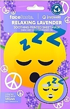 Парфумерія, косметика Тканинна маска для обличчя "Joypixels Relaxing Lavender" - Face Facts Printed Sheet Mask