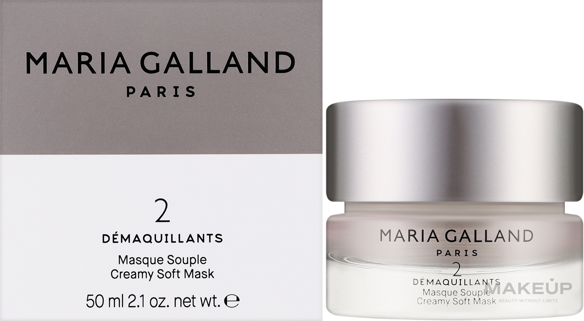 Нежная крем-маска для свежести и детокса лица - Maria Galland Paris 2 Creamy Soft Mask — фото 50ml