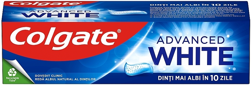 Зубна паста "Комплексне відбілювання за 10 днів" - Colgate Advanced White — фото N2