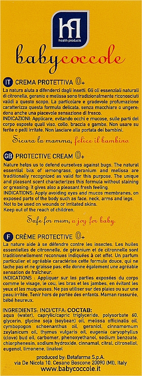 Защитный детский крем от клещей и комаров - Babycoccole — фото N3