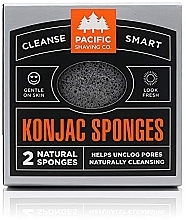 Парфумерія, косметика Спонж-губка конняку, 2 шт. - Pacific Shaving Company Cleanse Smart Konjac Sponge