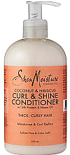Зволожувальний кондиціонер для волосся - Shea Moisture Coconut & Hibiscus Curl Shine Conditioner — фото N1