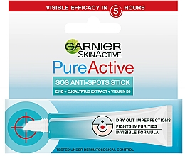 Гель проти вугрів - Garnier Skin Active Pure Active SOS Anti-Spot Stick — фото N1