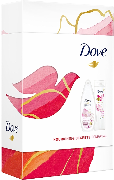 Набор - Dove Nourishing Secrets Renewing (sh/gel/250ml + b/lot/250ml) — фото N2