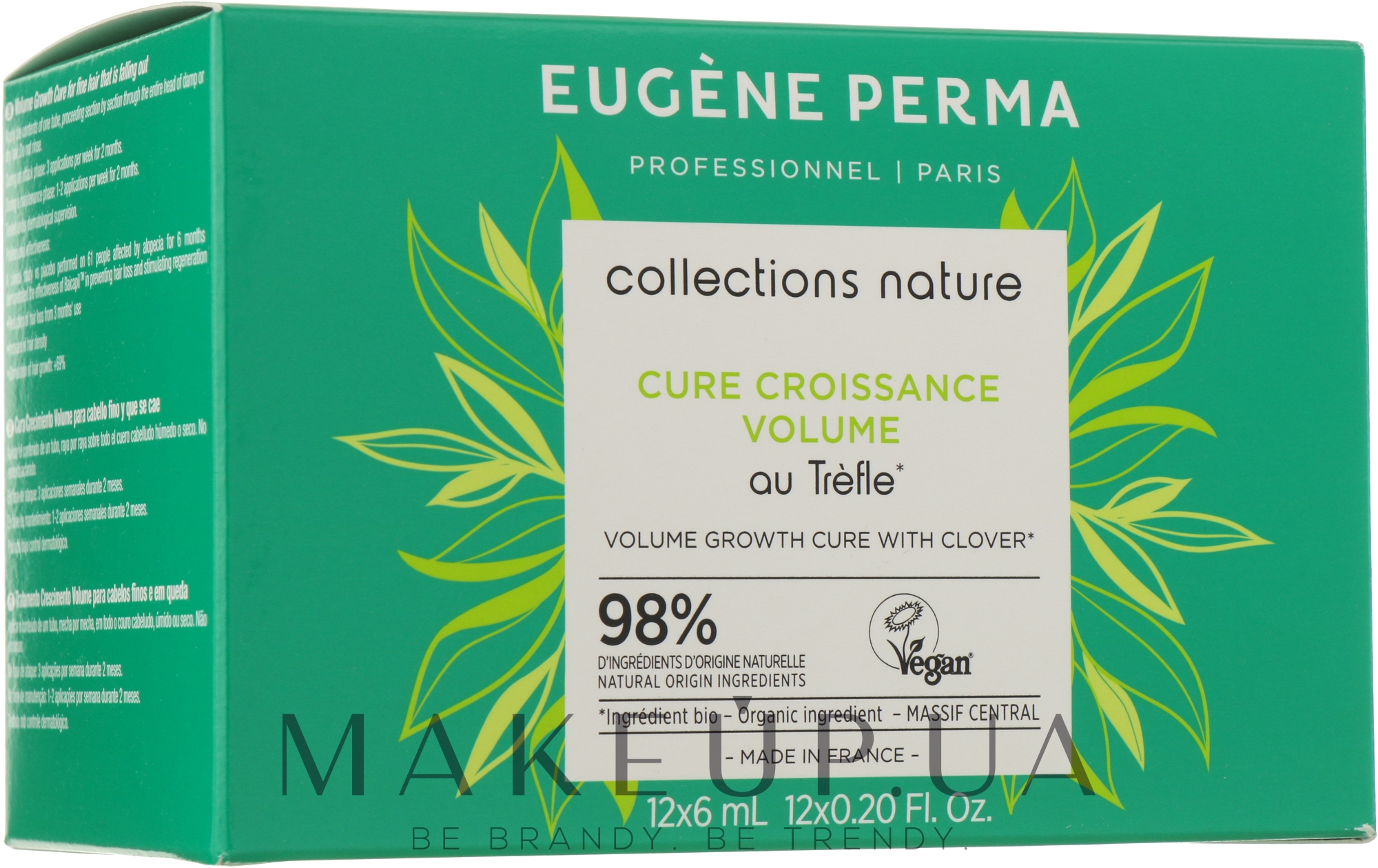 Засіб проти випадіння волосся - Eugene Perma Collections Nature Cure Croissance Volume — фото 12x6ml