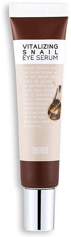 Сыворотка для области вокруг глаз с муцином улитки - Tenzero Vitalizing Snail Eye Serum — фото N1