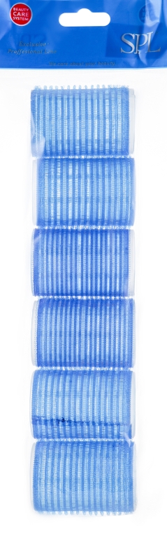 Бигуди-липучки 0416, 41 мм, синие - SPL — фото N1