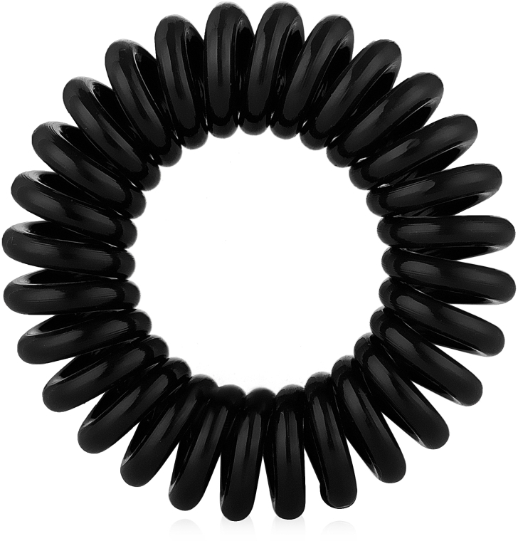 Силиконовые резинки для волос, черные - idHair Secret Hair Band Black — фото N2