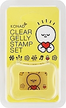 Штамп для стемпинга прозрачный, желтый - Konad Clear Jelly Stamp — фото N1