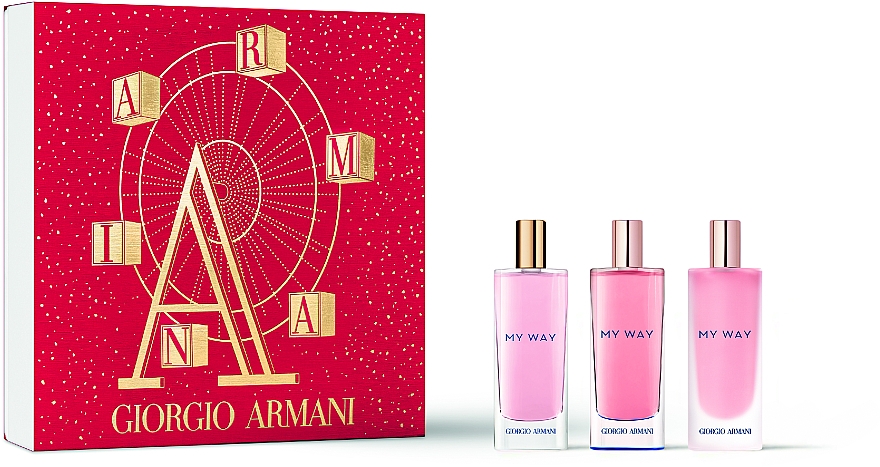 Giorgio Armani My Way Christmas Gift Set - Набор (edp/mini/15mlx3)