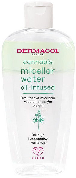 Міцелярна вода з конопляною олією - Dermacol Cannabis Micellar Oil-infused Water — фото N1