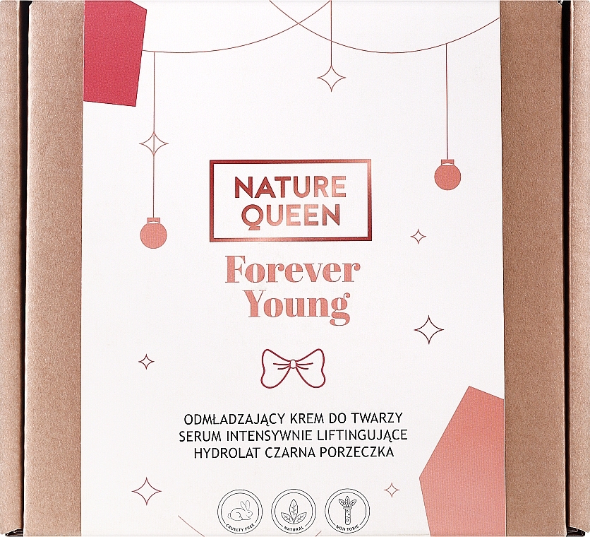 Набір - Nature Queen Forever Young (f/cr/50ml + f/ton/100ml + f/ser/30ml) — фото N1