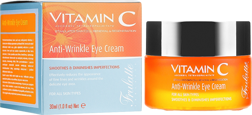 Крем для век, против морщин - Frulatte Vitamin C Anti-Wrinkle Eye Cream