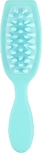 Щітка-шабер для шкіри голови з довгою ручкою CS05A, блакитна - Cosmo Shop — фото N1