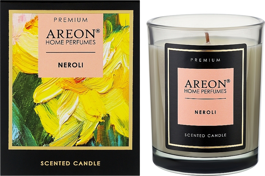 Ароматическая свеча - Areon Home Perfumes Premium Neroli Scented Candle — фото N2