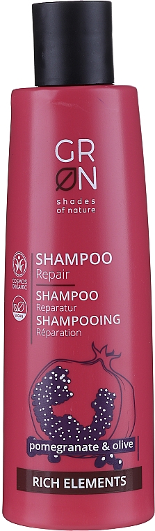 Шампунь для волос - GRN Rich Elements Pomegranate & Olive Repair Shampoo — фото N1