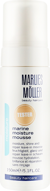 Зволожувальна піна-мус для волосся - Marlies Moller Marine Moisture Mousse (тестер із кришечкою) — фото N1