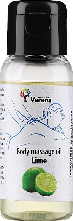 Масажна олія для тіла "Lime" - Verana Body Massage Oil — фото N1