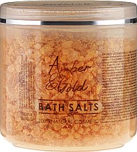 Духи, Парфюмерия, косметика Соль для ванны - Sezmar Collection Professional Amber & Gold Bath Salts